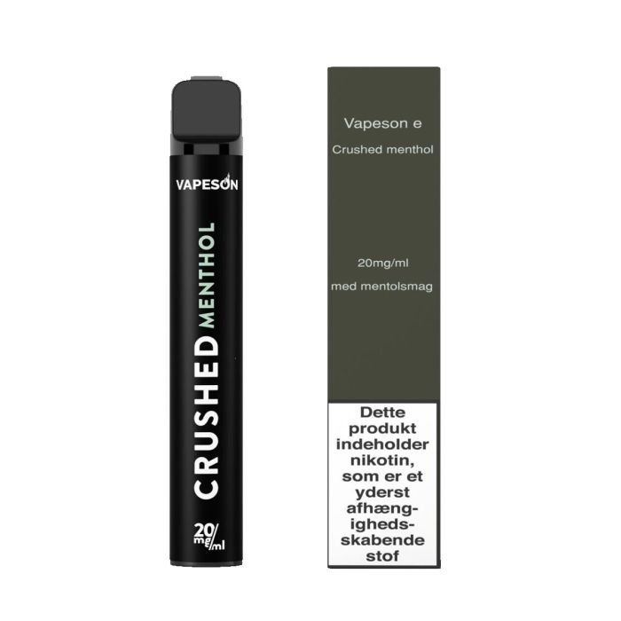 VAPESON 2ML E DISPOSABLE CRUSHED MENTHOL 20MG/ML